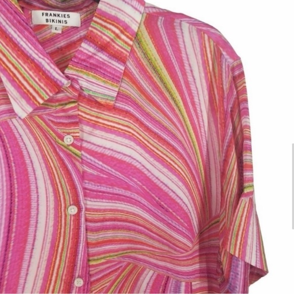 Frankie's Bikini Hailee Steinfeld Fifi Button Up Shirt size S - Picture 6 of 6